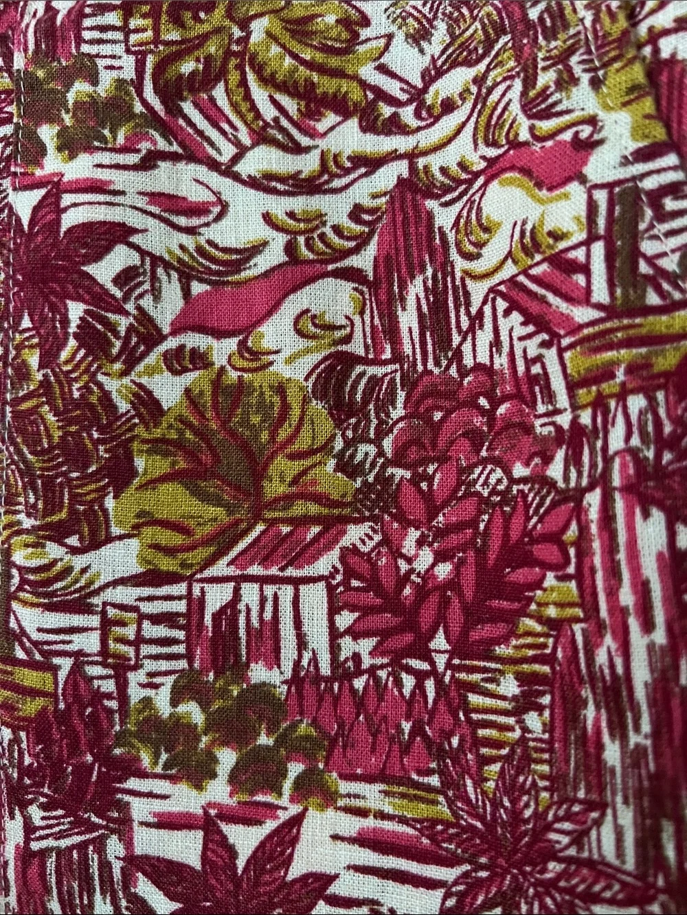 Like New! JOIE Linen Blend Red Floral Print Pull On Casual Shorts in Size S - Picture 4 of 14
